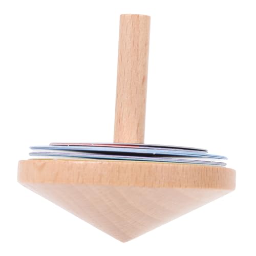 Sosoport Jungen Und Mädchen Gyroskop Spaß Holz Stapeln Top Spiel Peg Und Mädchen Gyroskop Gyro Spielzeug von Sosoport