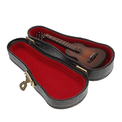 Sosoport 1Satz Holzgitarrenmodell Klassische Gitarre Dekoration für Zuhause für Puppenhaus und Langlebig und Kompakt Musikalische Sosoport 1Satz Holzgitarrenmodell Klassische Gitarre Dekoration für Zuhause für Puppenhaus und Langlebig und Kompakt Musikalische von Sosoport