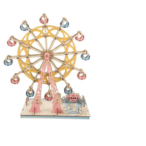 Sosoport 1Satz Holzpuzzle Modellbau DIY Ferris Wheel Puzzle Für Kreatives Holzrätsel Aus Holz Interaktives Puzzle Perfektes von Sosoport