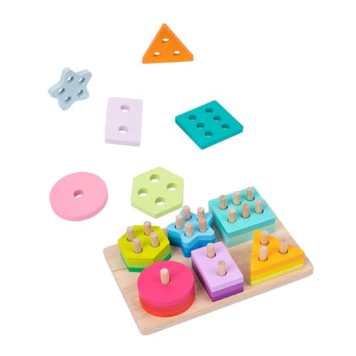 Sosoport 1Satz Holzsortierblöcke Pädagogisches Stapelspielzeug für Fördert Feinmotorik Kreativität Geometrisches Zahlenspielzeug für Vorschulkinder Sosoport 1Satz Holzsortierblöcke Pädagogisches Stapelspielzeug für Fördert Feinmotorik Kreativität Geometrisches Zahlenspielzeug für Vorschulkinder von Sosoport