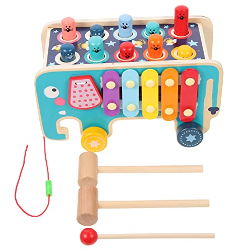 Sosoport 1Satz Holzspielzeug Elefant Musikspielzeug mit Holzhammer Farbenfrohes Klopfspielzeug für Frühe Bildung und Motorikentwicklung für Kleinkinder und Ab Jahr Sosoport 1Satz Holzspielzeug Elefant Musikspielzeug mit Holzhammer Farbenfrohes Klopfspielzeug für Frühe Bildung und Motorikentwicklung für Kleinkinder und Ab Jahr von Sosoport