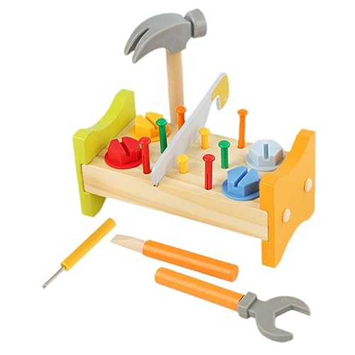 Sosoport 1Satz Holzspielzeug mit Hammer für Kleinkinder Pädagogisches Hammerspielzeug Kreativität und Hand Augen Koordination für Jungen und Ab Sosoport 1Satz Holzspielzeug mit Hammer für Kleinkinder Pädagogisches Hammerspielzeug Kreativität und Hand Augen Koordination für Jungen und Ab von Sosoport