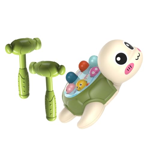 Sosoport 1Satz Interaktives Kinderspielzeug Schildkröte Schlag für Kleinkinder Pädagogisches Hämmer mit Doppeltem Hammer Version für Frühe Bildung Sicheres und Langlebiges von Sosoport