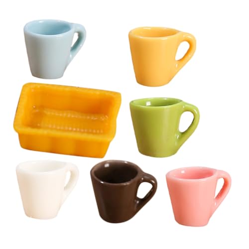 Sosoport 1Satz Kaffeetassen Teiliges Puppenhaus Zubehör Realistische Dekoration für Küchendekoration und Landschaftsaccessoires Sosoport 1Satz Kaffeetassen Teiliges Puppenhaus Zubehör Realistische Dekoration für Küchendekoration und Landschaftsaccessoires von Sosoport