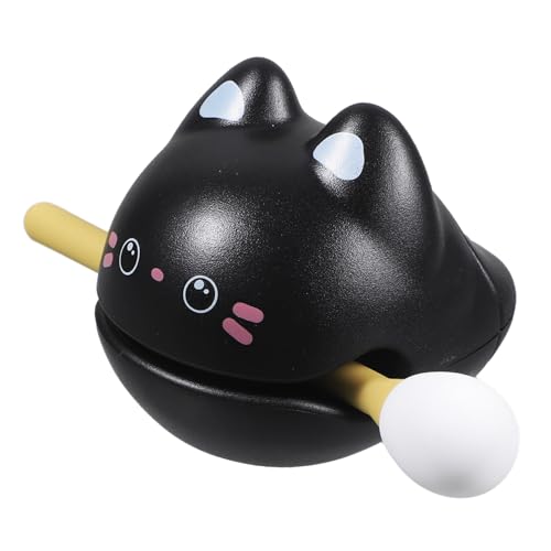 Sosoport 1Satz Kleine Katzenform Percussion Holzfisch Rhythmus Musikinstrument für Büro Dekoration und Stressabbau für Kreative Entspannung von Sosoport