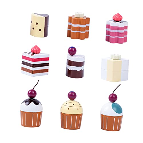 Sosoport 1Satz Künstlichen Holz Dessert Modellen Realistische Simulationskuchen für Fotografie Rollenspiele und Hausdekoration für Geburtstagsfeiern und Besondere Anlässe Sosoport 1Satz Künstlichen Holz Dessert Modellen Realistische Simulationskuchen für Fotografie Rollenspiele und Hausdekoration für Geburtstagsfeiern und Besondere Anlässe von Sosoport
