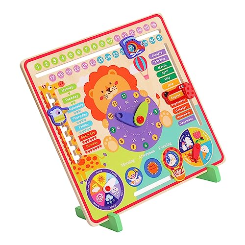 Sosoport 1Satz Lernspielzeug für Multifunktionale Digitale Uhr mit Kalender und Saisonerkennung um Zeitverständnis zu Fördern für Frühe Bildung für Jungen von Sosoport