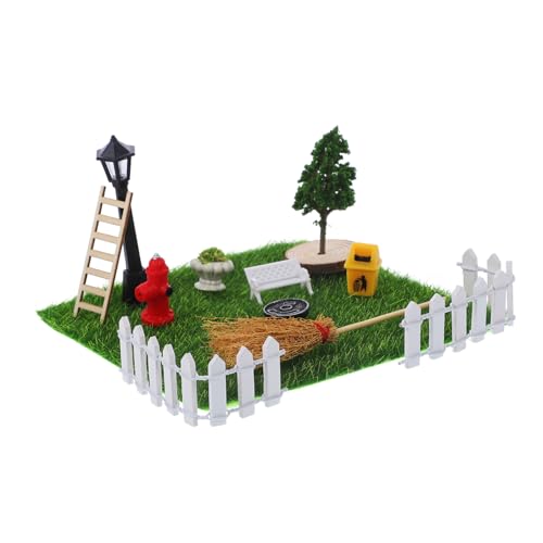 Sosoport 1Satz Mini Puppenhaus Dekoration Teiliges für Garten und Innenhof Robustes Puppenhauszubehör für DIY Projekte und Szenen von Sosoport