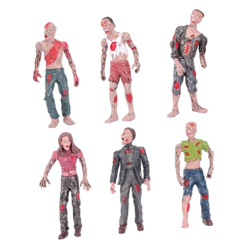 Sosoport 1Satz Mini Zombie aus Kunststoff Realistische Zombie Figur für Halloween Dekoration Bewegliche Zombie Modelle für Deko und Scherzartikel von Sosoport
