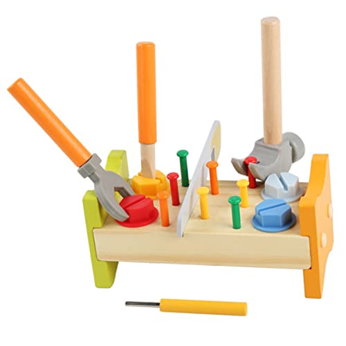 Sosoport 1Satz Poching Peg Workbench für Hölzernes Lernspielzeug mit Hammer Fördert Kreativität Hand Koordination Praktische Fähigkeiten für Kleinkinder Sosoport 1Satz Poching Peg Workbench für Hölzernes Lernspielzeug mit Hammer Fördert Kreativität Hand Koordination Praktische Fähigkeiten für Kleinkinder von Sosoport