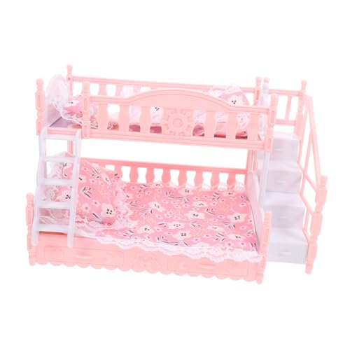 Sosoport 1Satz Puppenbett Set für Puppenhäuser Doppelstockbett mit Bettwäsche Sets für Fantasievolles und Stilvolle Kinderzimmerdekoration Zubehör für Puppenhaus Szenarien Sosoport 1Satz Puppenbett Set für Puppenhäuser Doppelstockbett mit Bettwäsche Sets für Fantasievolles und Stilvolle Kinderzimmerdekoration Zubehör für Puppenhaus Szenarien von Sosoport