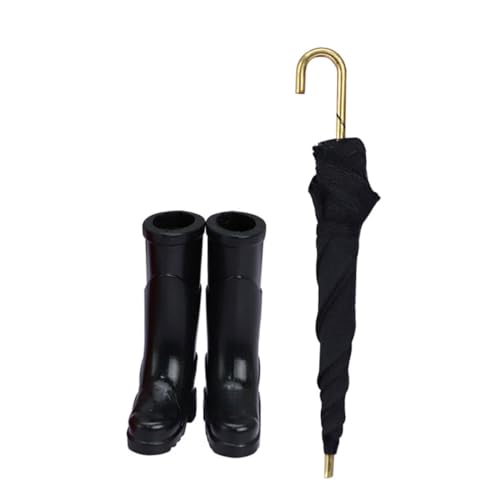 Sosoport 1Satz Puppenhaus Dekoration Mit Regenschirm Und Regenstiefel Für Miniaturkunst Und Kreative Sosoport 1Satz Puppenhaus Dekoration Mit Regenschirm Und Regenstiefel Für Miniaturkunst Und Kreative von Sosoport