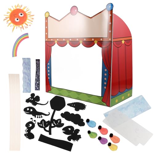 Sosoport 1Satz Schattenpuppen mit Tragbarer Puppenbühne DIY Bastelset für Fördert Kreativität und Interaktives Lernen Klassenzimmern Hause Handpuppen Sosoport 1Satz Schattenpuppen mit Tragbarer Puppenbühne DIY Bastelset für Fördert Kreativität und Interaktives Lernen Klassenzimmern Hause Handpuppen von Sosoport