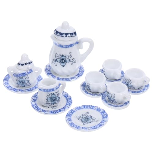 Sosoport 1Satz Teekannen für Puppenhaus Teiliges Zubehör mit Kleinen Blauen Blumen zur Dekoration von Spielzeughäusern Hochwertige Keramikmodelle Sosoport 1Satz Teekannen für Puppenhaus Teiliges Zubehör mit Kleinen Blauen Blumen zur Dekoration von Spielzeughäusern Hochwertige Keramikmodelle von Sosoport