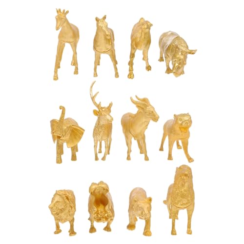 Sosoport 1Satz Teiliges Goldene Waldtiere Figuren Imitierte Tiermodelle für Desktop und Sandplatinen Dekoration Detailreiche Spielzeugmodelle für Kreative Deko Sosoport 1Satz Teiliges Goldene Waldtiere Figuren Imitierte Tiermodelle für Desktop und Sandplatinen Dekoration Detailreiche Spielzeugmodelle für Kreative Deko von Sosoport