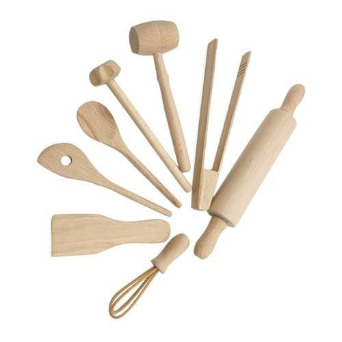 Sosoport 1Satz Teiliges Holzküchengeschirr Für Küchenutensilien Aus Buchenholz Rollenspielzeug Für Jungen Und Fördert Kreatives Hause Sosoport 1Satz Teiliges Holzküchengeschirr Für Küchenutensilien Aus Buchenholz Rollenspielzeug Für Jungen Und Fördert Kreatives Hause von Sosoport