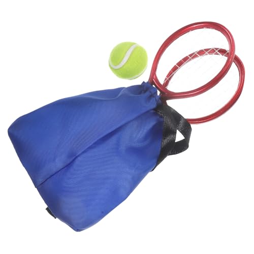 Sosoport 1Satz Tennisschläger Dekorative Mini Tennisschläger Für Niedliches Modellspielzeug Mit Mini Tennisbällen Zubehör Für Spielzeughäuser Und Kreative Deko von Sosoport