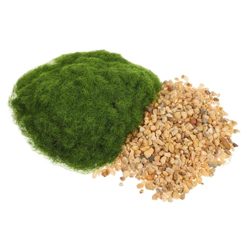 Sosoport 1Satz Terrariengras Und Steinchen Für Miniaturgärten Hellgrünes Gras Dekorative Steine Realistische Landschaftsmaterialien Für DIY Sandtisch Sosoport 1Satz Terrariengras Und Steinchen Für Miniaturgärten Hellgrünes Gras Dekorative Steine Realistische Landschaftsmaterialien Für DIY Sandtisch von Sosoport