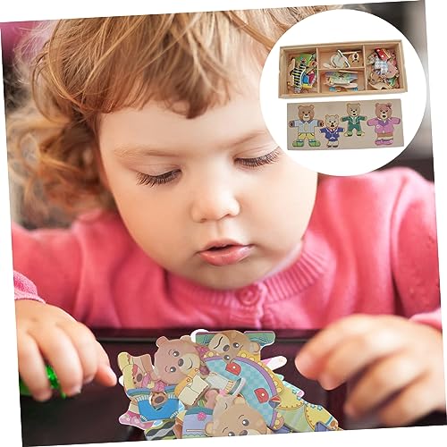 Sosoport 1Satz Tier Puzzle Holzspielzeug Pädagogisches Bär Puzzle für Wechselkleidung Cartoon Design Sicheres und Langlebiges Material Fördert Kreativität und Hand Augen Koordination Sosoport 1Satz Tier Puzzle Holzspielzeug Pädagogisches Bär Puzzle für Wechselkleidung Cartoon Design Sicheres und Langlebiges Material Fördert Kreativität und Hand Augen Koordination von Sosoport