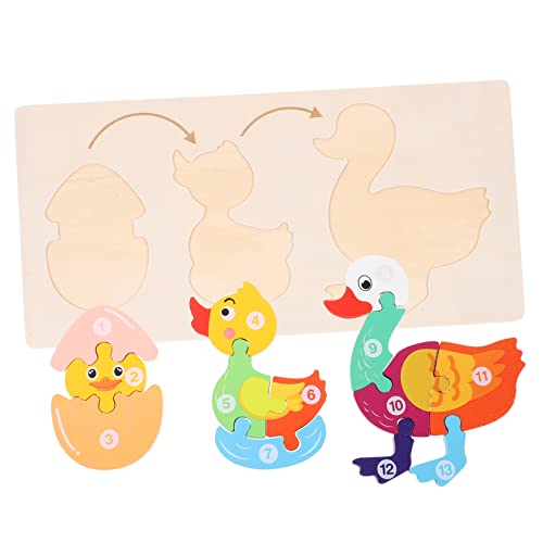 Sosoport 1Satz Tier Wachstumsprozess Puzzle Lernspielzeug Für Kognitives Puzzlespielzeug Zur Frühkindlichen Fördert Tiererkennung Und Motorische Fähigkeiten von Sosoport