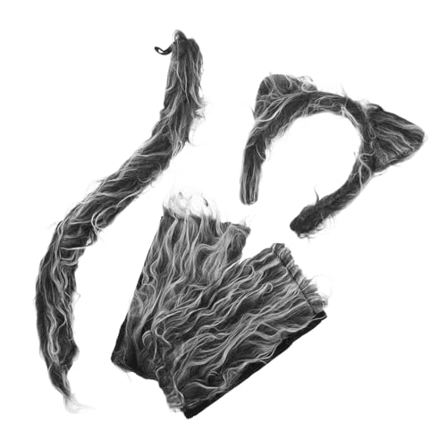 Sosoport 1Satz Wolf Cosplay für Teiliges Kostüm mit Stirnband und Handschuhen für Rollenspiele Tierkostüm Zubehör für Partys von Sosoport