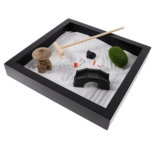 Sosoport 1Satz Zen Garten Aus Dekorativer Sandkasten Für Schreibtisch Und Büro DIY Garten Ornament Für Meditation Sosoport 1Satz Zen Garten Aus Dekorativer Sandkasten Für Schreibtisch Und Büro DIY Garten Ornament Für Meditation von Sosoport