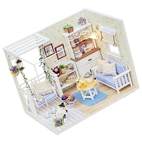 Sosoport 1Stück DIY Kreatives Handmadeset für Einfach zu Montierendes Cottage Modell für Fantasievolles Rollenspiel und Gemeinsame Aktivitäten Perfektes von Sosoport