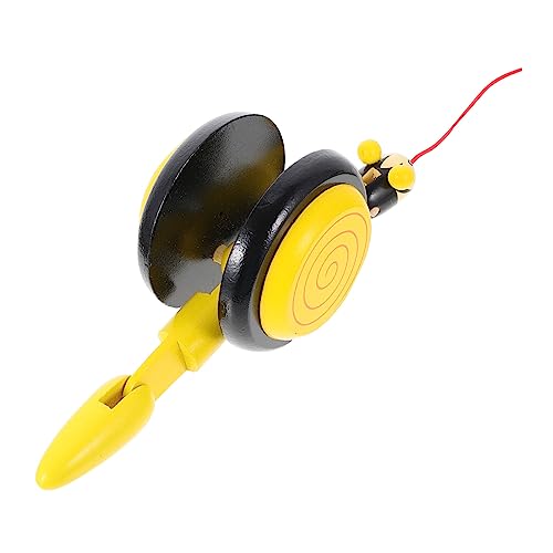 Sosoport 1Stück Entzückendes Schneckenspielzeug Aus Holz Ziehspielzeug Für Junge Mädchen Und Kleinkinder Farbige Schnecke Mit Rädern Als Babyspielzeug Motorikspielzeug Für Kleinsten von Sosoport