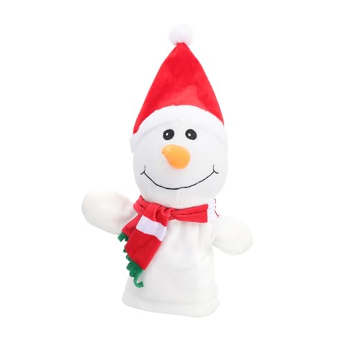 Sosoport 1Stück Kuscheliger Schneemann Fingerpuppen Interaktives Kinderfingerspielzeug für Kreative Geschichtenerzählung für Zuhause Kindergarten und Schule von Sosoport
