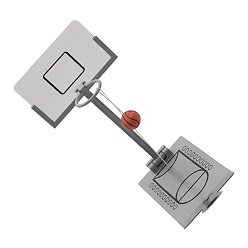 Sosoport 1Stück Mini Basketballkorb für Schreibtisch Faltbare Dekompressionsspielzeug für Büro und Freizeit Kreatives Sportspielzeug mit Gummikugel für Stressfreies von Sosoport