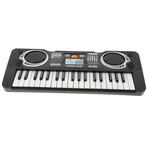 Sosoport 1Stück Piano Klavier Tasten Lernspielzeug für Kleinkinder Schwarz Multifunktionale Musikspielzeug für Mädchen und Jungen als zu Geburtstag und Weihnachten von Sosoport