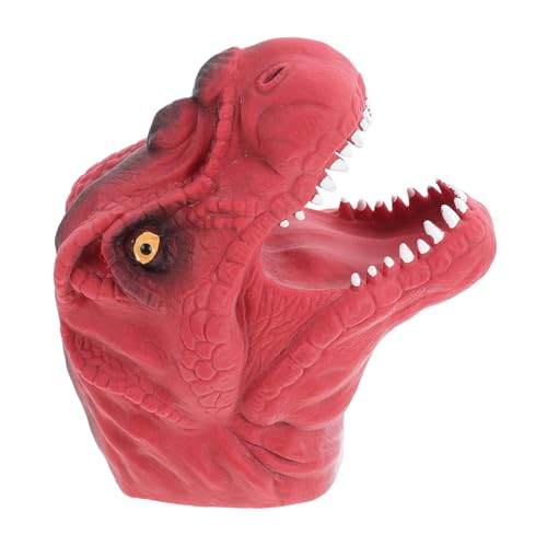 Sosoport 1Stücke Fingerpuppen Dinosaurier Dino Kopf Fingerpuppen für Interaktives Fingerspielzeug aus Strapazierfähigem für Kindergarten und Spielpartys von Sosoport