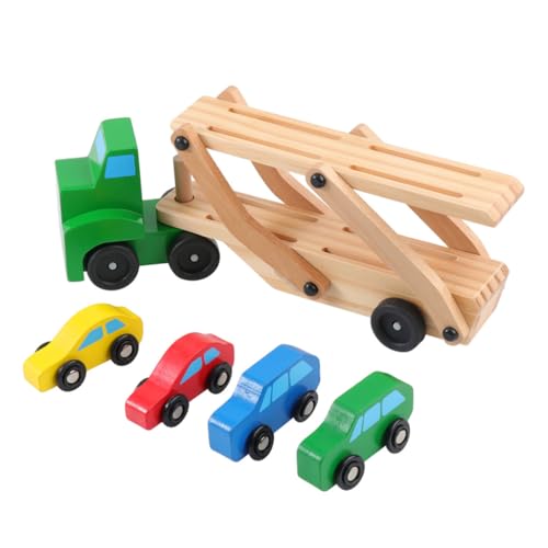 1Stk Lernspielzeug für den Transport Kognitives interaktives Spielzeug für Kinder Spielzeuge Kinderspielzeug Transporter Auto Spielzeug Automodell Spielzeug hölzern Auto Model von Sosoport