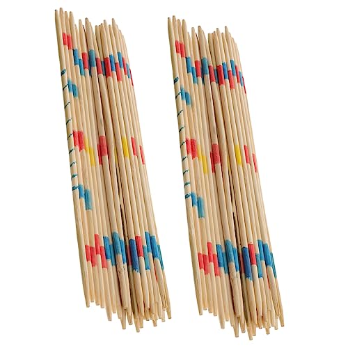 Sosoport 2 Boxen Holzspielstäbchen Logische Kognitive Lernstäbchen Für Pickup Stäbchen Eltern Interaktive Einführung Bunt von Sosoport