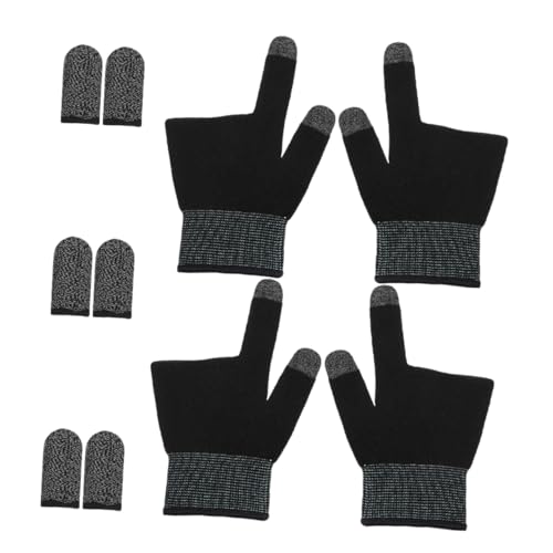 Sosoport 2 Paar Fingerhülle Fingerhandschuhe Für Gaming Mobile Gaming -Handschuhe Daumenhandschuhe Für Gaming -mobiltelefon -Gaming -ärmel Mobile Fingerhülle von Sosoport