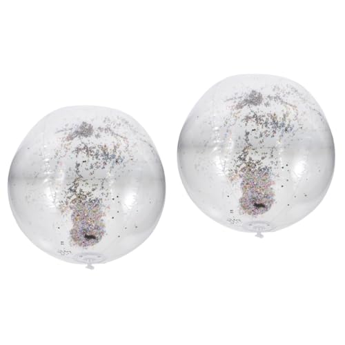 Sosoport 2 Sätze Aufblasbarer Paillettenstrandball Und Strand-Billardball Aufblasbarer Glitzer-Wasserball Wasserbälle für den Pool Wasserball für Pool Strandball- Plastik Sosoport 2 Sätze Aufblasbarer Paillettenstrandball Und Strand-Billardball Aufblasbarer Glitzer-Wasserball Wasserbälle für den Pool Wasserball für Pool Strandball- Plastik von Sosoport
