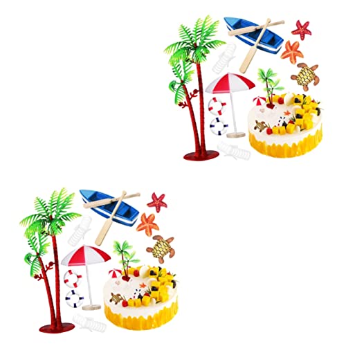 Sosoport 2 Sätze Party-geburtstagskuchen- Partydekorationen Topper Hochzeit Dekorationen Für Strandkuchen Geburtstagskuchenverzierungen Glas 10 Stück * 2 Sosoport 2 Sätze Party-geburtstagskuchen- Partydekorationen Topper Hochzeit Dekorationen Für Strandkuchen Geburtstagskuchenverzierungen Glas 10 Stück * 2 von Sosoport