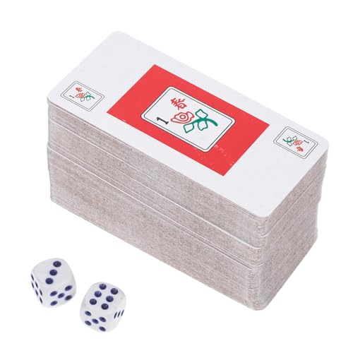 Sosoport 2 Sätze Tragbares Mahjong Kartenspiel Karten und Praktischem Aufbewahrungskoffer für Reisen und Camping Langlebig und Benutzerfreundlich Sosoport 2 Sätze Tragbares Mahjong Kartenspiel Karten und Praktischem Aufbewahrungskoffer für Reisen und Camping Langlebig und Benutzerfreundlich von Sosoport