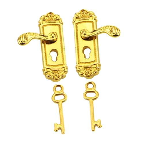 Sosoport 2 Sätze Zubehör Für Puppenhäuser Dekorativ Led Gefälscht Mini Haustürklopfer Miniatur-türschild Winziger Haustürklopfer Mini-hausbausatz Mini Haustürschloss Zinklegierung Golden Sosoport 2 Sätze Zubehör Für Puppenhäuser Dekorativ Led Gefälscht Mini Haustürklopfer Miniatur-türschild Winziger Haustürklopfer Mini-hausbausatz Mini Haustürschloss Zinklegierung Golden von Sosoport