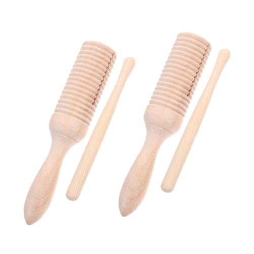 Sosoport 2 Sets Musikinstrument Babyinstrument Für Kleinkind Musikinstrumente Musikinstrumente Musikspielzeug Musikinstrumente Babyinstrumente Holz Beige von Sosoport