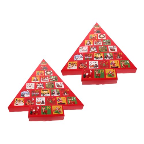 Sosoport 2 Stück Adventskalender-box, 24 Tage Feiertags-countdown-adventskalender, Selbstgemachte Leere Boxen Für Urlaubsparty- Und Tischaufsatz Sosoport 2 Stück Adventskalender-box, 24 Tage Feiertags-countdown-adventskalender, Selbstgemachte Leere Boxen Für Urlaubsparty- Und Tischaufsatz von Sosoport