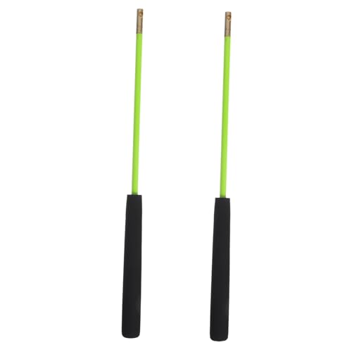 Sosoport 2 Stück Anti-Schlupf-Griff-Diabolo-Pol Jonglierspielzeug Jonglieren für Professioneller Diabolo-Stick Professioneller Diabolo-Jonglierstab Polyurethan Light Green von Sosoport