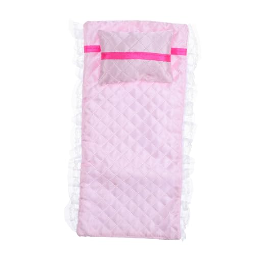 Sosoport 2 Stück Bettlaken Puppenhauskissen Und Betten Bettkissen Babypuppe Miniaturhaus Zubehör Puppe Gefälschtes Kissen Puppenhaus Minimöbel Dekoration Schlafzimmer Puppenhausmöbel Rosa von Sosoport