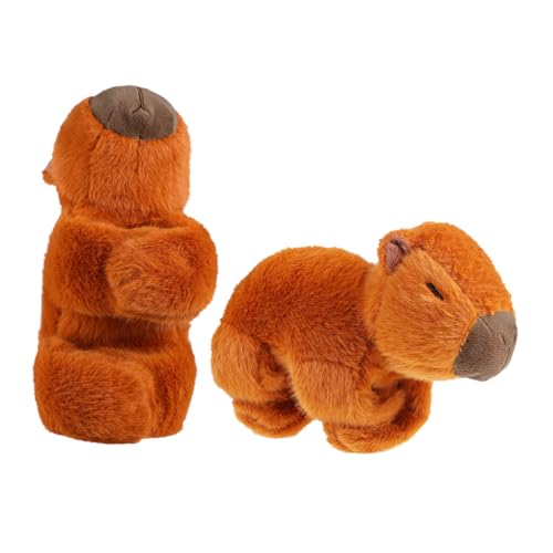 Sosoport 2 Stück Capybara-Puppe für lustige Capybara süße Capybara weich kleine Plüsch -Capybara -Puppe gefüllte Capybara Plüschspielzeug PP Baumwolle von Sosoport