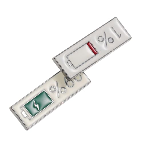 Sosoport 2 Stück Cartoon Electric Power Brosche Niedliche Brosche Modische Brosche Kleine Brosche Witzige Brosche Süße Brosche Bezaubernde Brosche Amüsante Brosche Freche Brosche von Sosoport