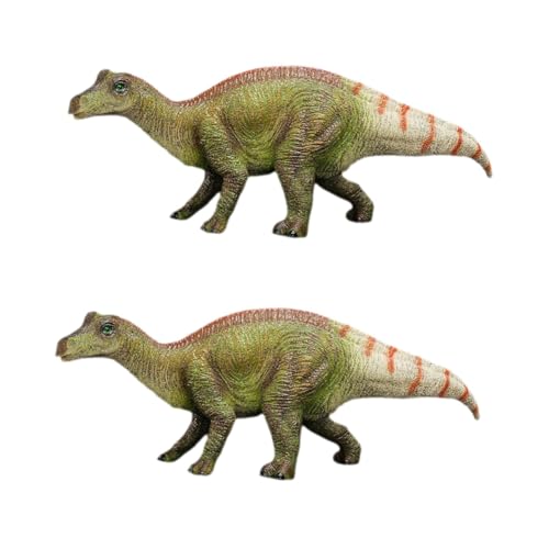 Sosoport 2 Stück Dinosaurierstatue Skelett Dekorationen lebensechtes Dinosaurierhandwerk dekoratives Dinosauriermodell Dinosaurier-Statuen Dinosaurier-Figur Vinyl von Sosoport