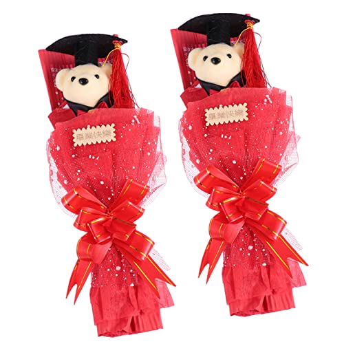 Sosoport 2 Stück Dr. Bärenstrauß Graduierung bär Puppe blumenstrauß Dekorationen Party Absolventenstrauß Grad Abschlussfeier Bärenstrauß für den Abschluss Stoff rot Sosoport 2 Stück Dr. Bärenstrauß Graduierung bär Puppe blumenstrauß Dekorationen Party Absolventenstrauß Grad Abschlussfeier Bärenstrauß für den Abschluss Stoff rot von Sosoport