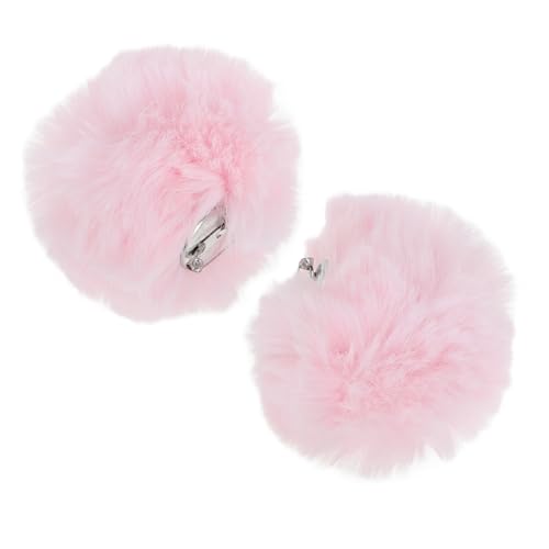 Sosoport 2 Stück Flauschige Kaninchen Pompons Süße Kostüm Accessoires für Halloween und Cosplay Aktivitäten für Mädchenkostüme von Sosoport