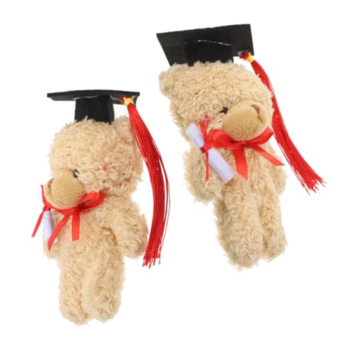 Sosoport 2 Stück Graduationsbär Weiche Kuscheltiere Doktorbär Plüschige Abschlussfeier für Studenten Erinnerungsstück für Feierlichkeiten und Bestandene Prüfungen von Sosoport