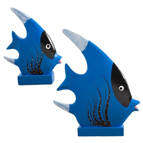 Sosoport 2 Stück Holzfische Ornamente dekorativ Sensorisches Fischspielzeug Kinderspielzeug Kleinkindspielzeug gefälscht groß Fisch Aquarium Dekoration Fisch-Modell Heimdekoration Blau Sosoport 2 Stück Holzfische Ornamente dekorativ Sensorisches Fischspielzeug Kinderspielzeug Kleinkindspielzeug gefälscht groß Fisch Aquarium Dekoration Fisch-Modell Heimdekoration Blau von Sosoport